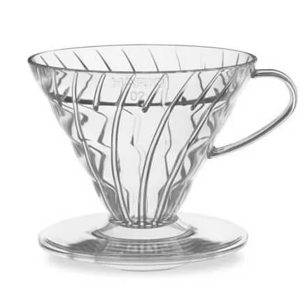 Coador Hario V60 Polipropileno Transparente Tamanho 02