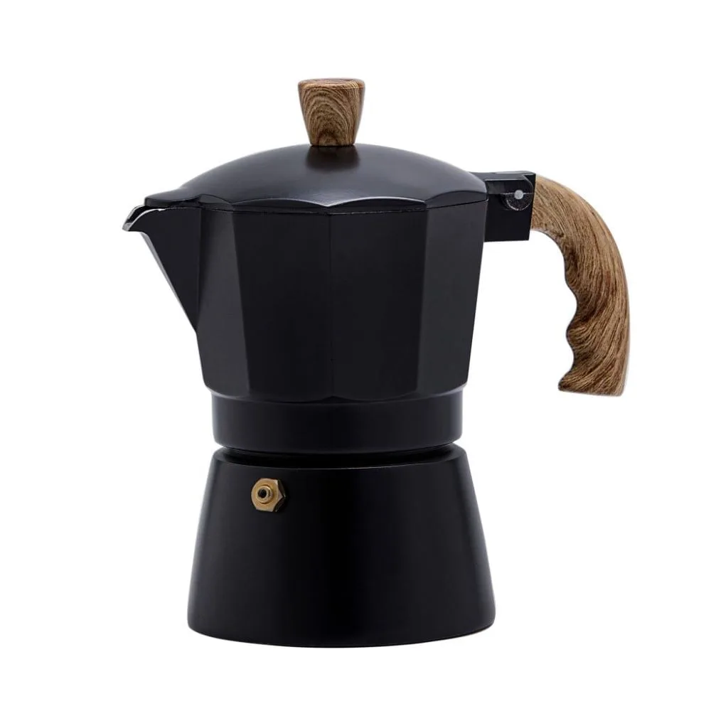 Cafeteira Italiana Oxford Moka Preta 3 Xícaras